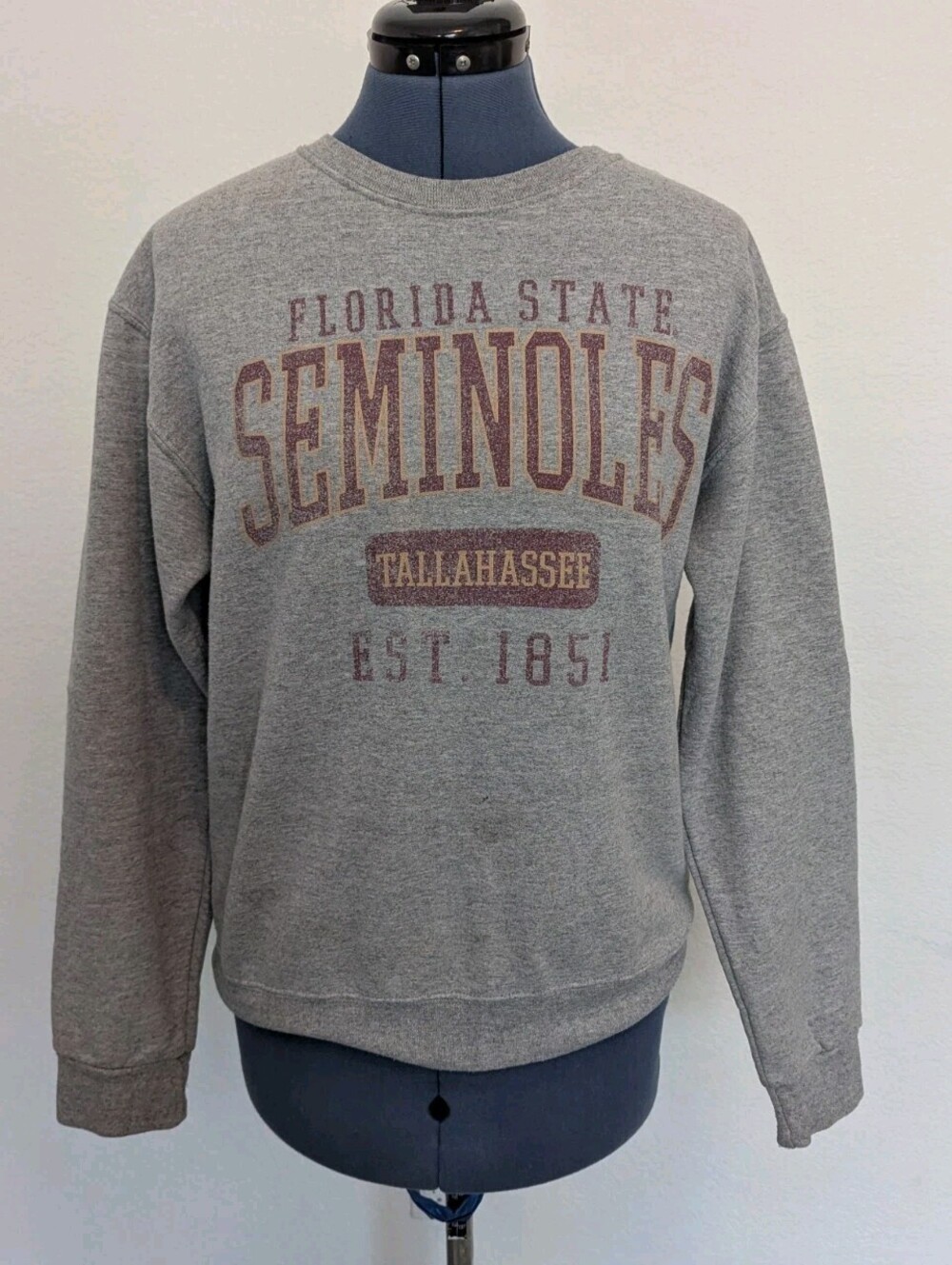 Florida State Seminoles Tallahassee Est. 1851 Gray Sweatshirt Long Sleeve